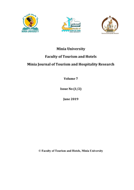 Minia University Faculty of Tourism and Hotels Minia Journal Of