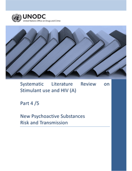 Systematic Literature Review on Stimulant Use and HIV (A) Part 4 /5