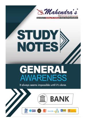 Study Notes for Bank Exams