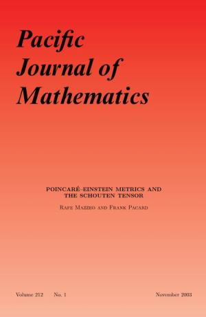 Poincaré--Einstein Metrics and the Schouten Tensor