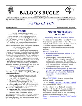 BALOO's BUGLE Volume 16, Number 12 "Make No Small Plans