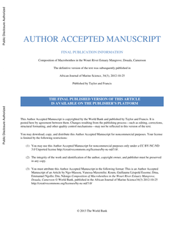 Author Accepted Manuscript