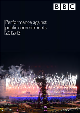 Performance Against Public Commitments 2012/13 Performance Against Public Commitments 2012/13