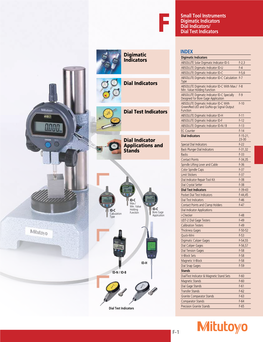 F-1 Small Tool Instruments Digimatic Indicators Dial Indicators