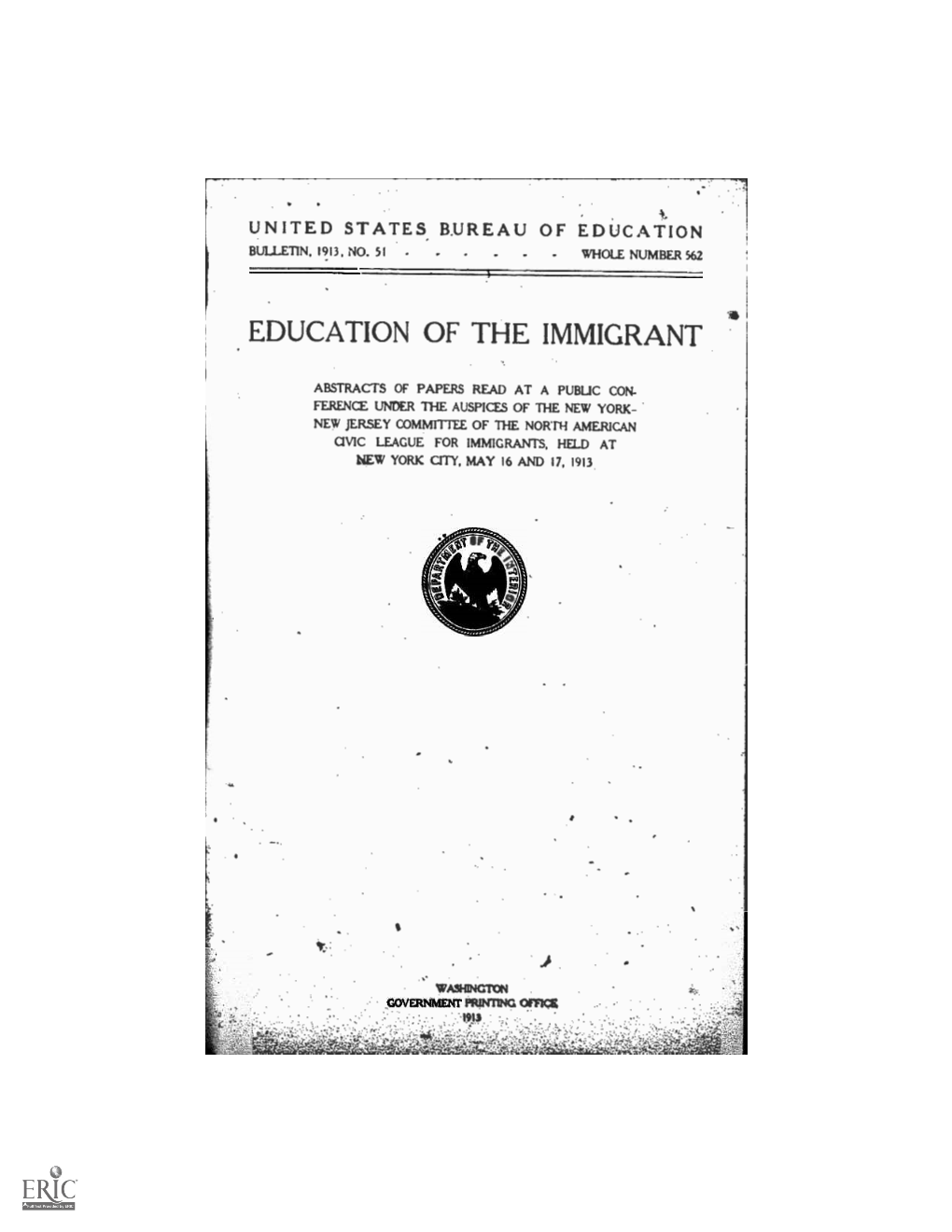 Education of the Immigrant