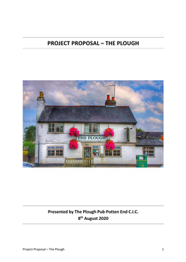 Project Proposal – the Plough