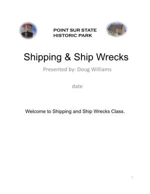 Shipping & Ship Wrecks