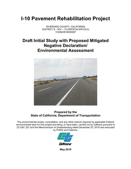 I-10 Pavement Rehabilitation Project