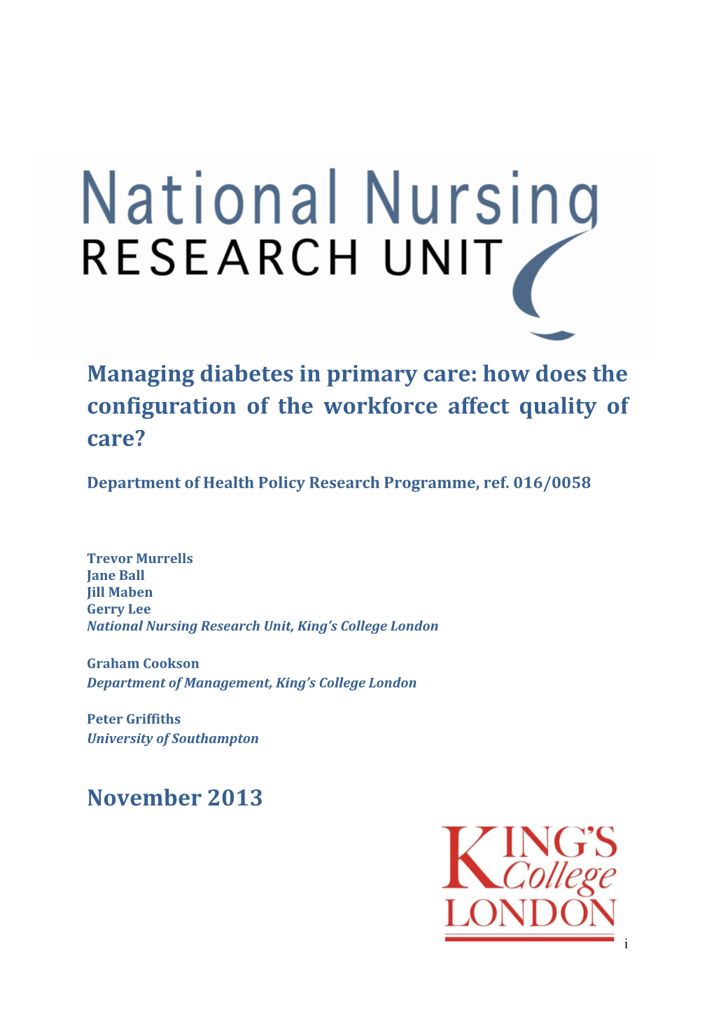 Managing Diabetes in Primary Care: How Does the Configuration of the Workforce Affect Quality of Care?