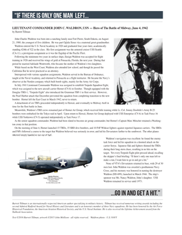 LIEUTENANT COMMANDER JOHN C. WALDRON, USN — Hero of the Battle of Midway, June 4, 1942 by Barrett Tillman
