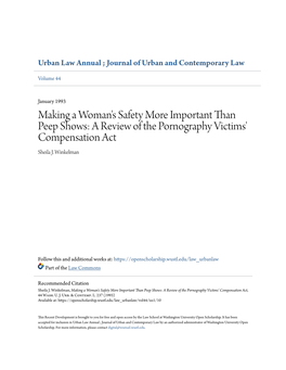 A Review of the Pornography Victims' Compensation Act Sheila J