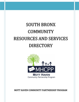 South Bronx Community Resources and Services Directory