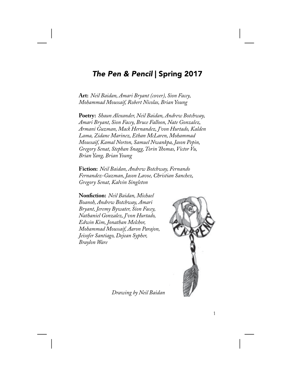 The Pen & Pencil | Spring 2017