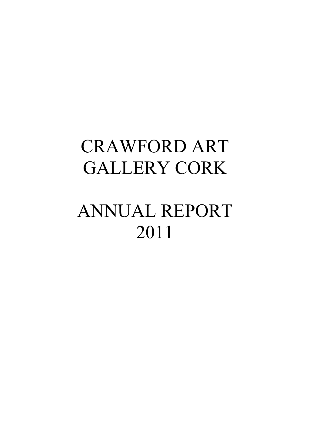 Final Gallery Annual Report 2011 30 July 2012