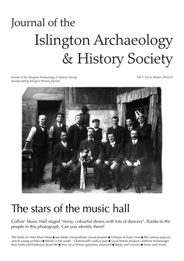 Winter 2012/13 Incorporating Islington History Journal