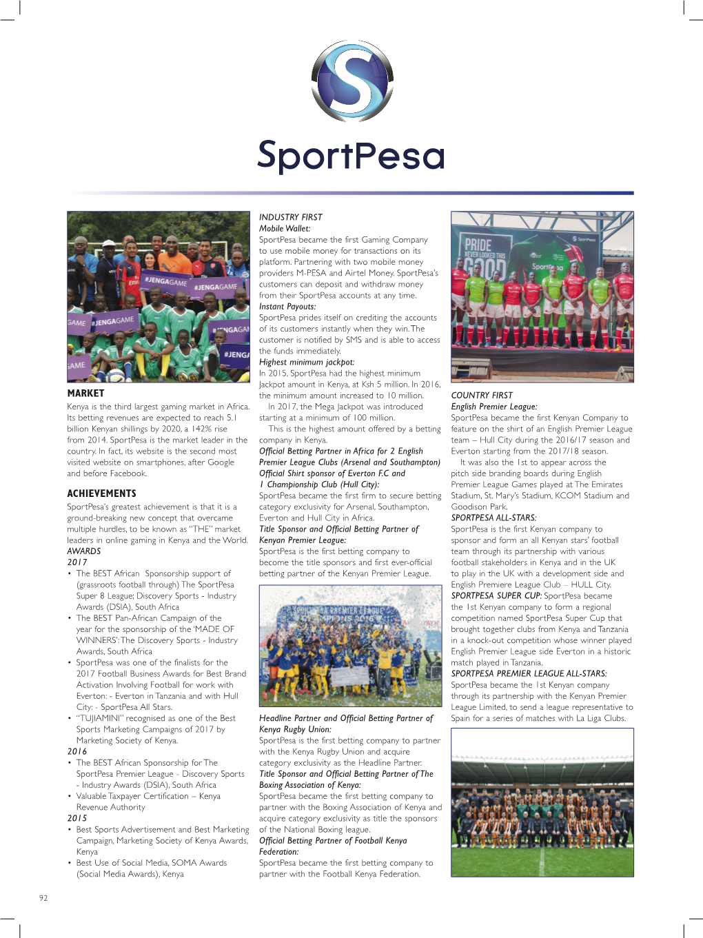 East Africa Edition 5 Sportpesa Size