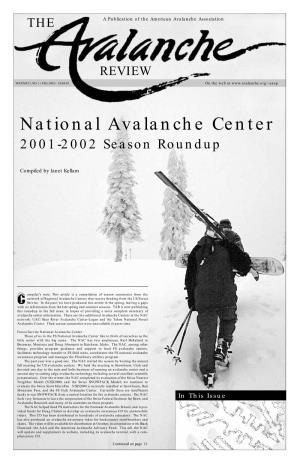 National Avalanche Center 2001-2002 Season Roundup