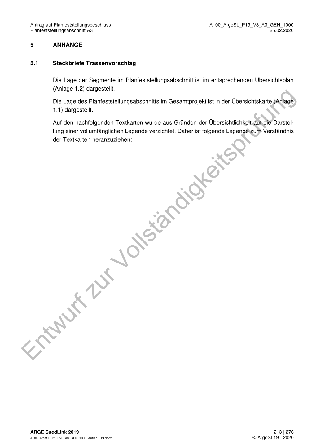 Steckbrief Vorhaben 3 A3 Trassenvorschlag Segment006