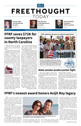 FFRF Saves $72K for County Taxpayers in North Carolina
