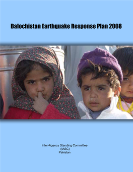 Balochistan Earthquake Response Plan 2008