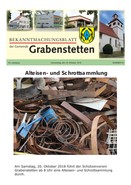 BEKANNTMACHUNGSBLATT Der Gemeinde Grabenstetten