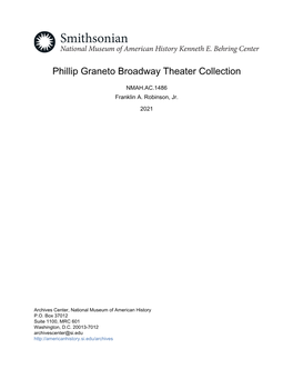 Phillip Graneto Broadway Theater Collection
