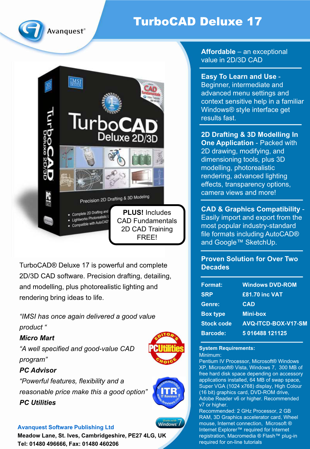 Turbocad Deluxe 17