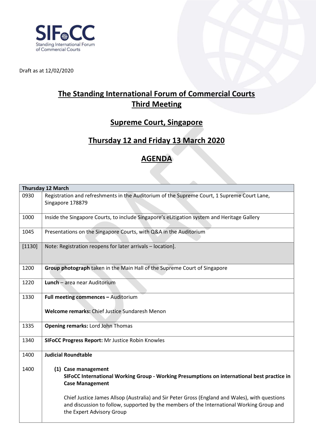The Standing International Forum of Commercial Courts Third Meeting