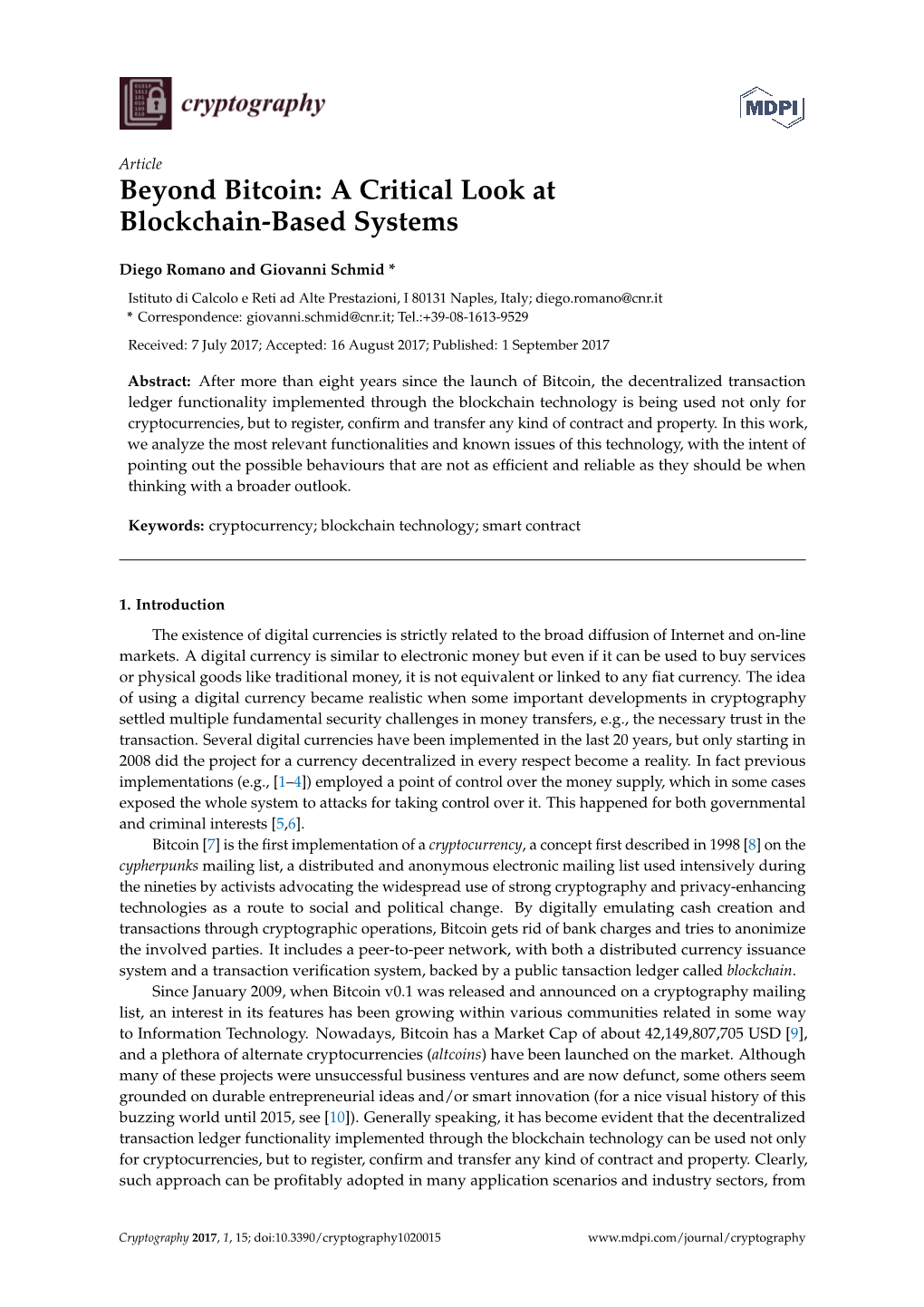 Beyond Bitcoin: a Critical Look at Blockchain-Based Systems