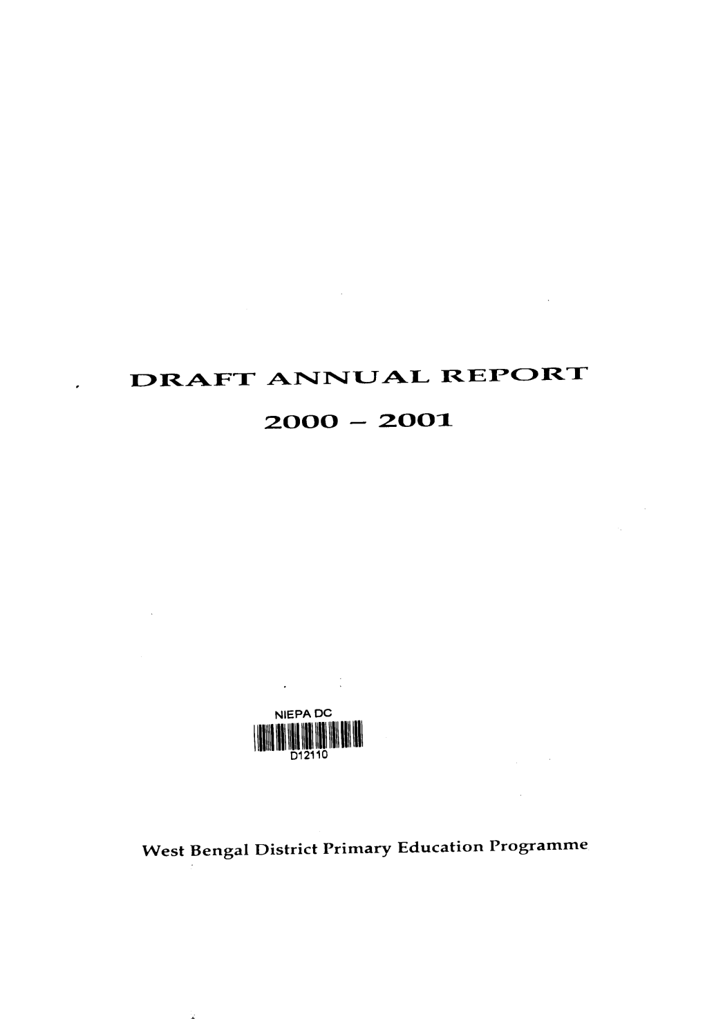 West Bengal District Primary Education Programme