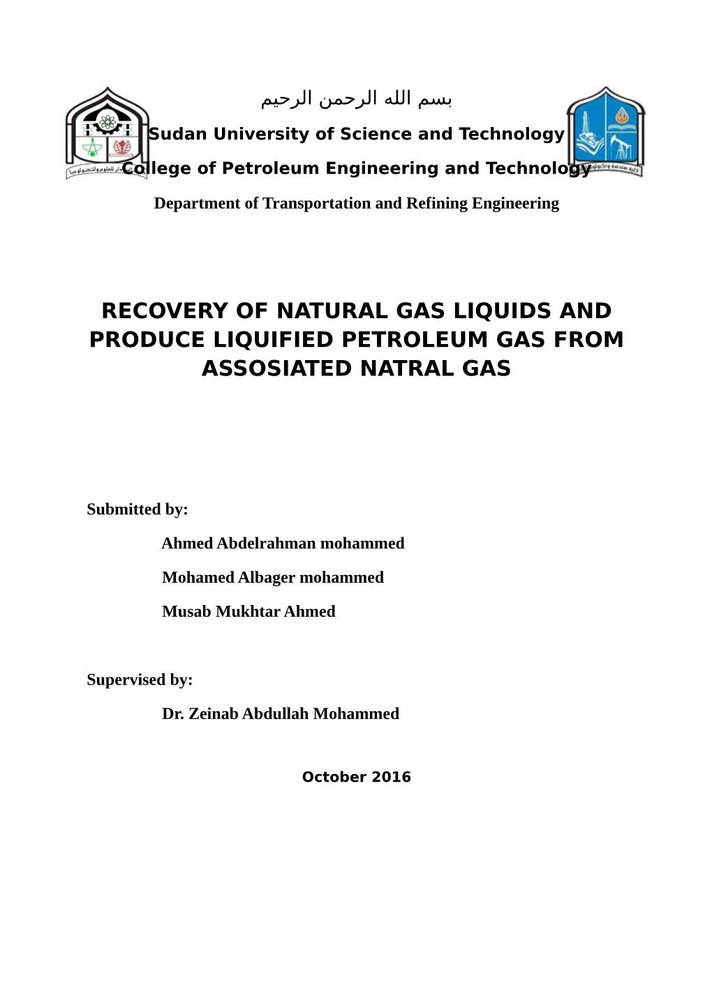 Recovery of Natural Gas Liquids and Produce Liquified Petroleum Gas from Assosiated Natral Gas