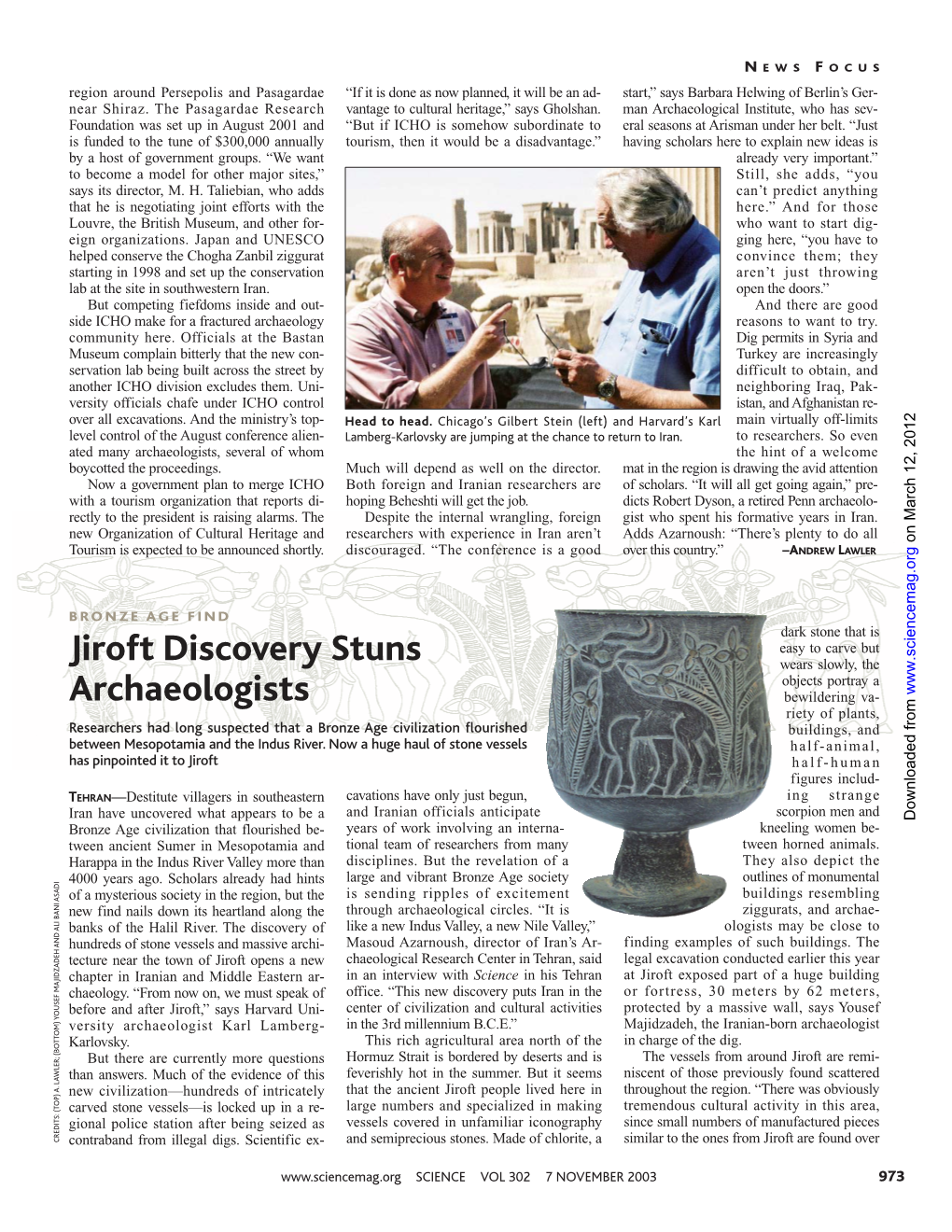 Jiroft Discovery Stuns Archaeologists