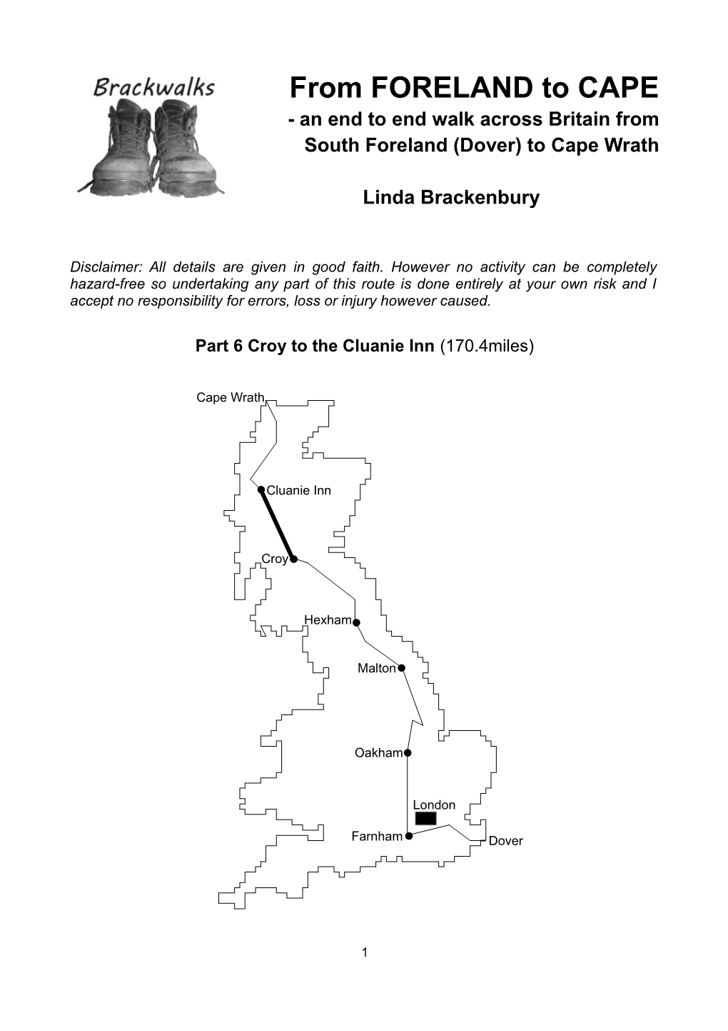 Croy to the Cluanie Inn (170.4Miles)