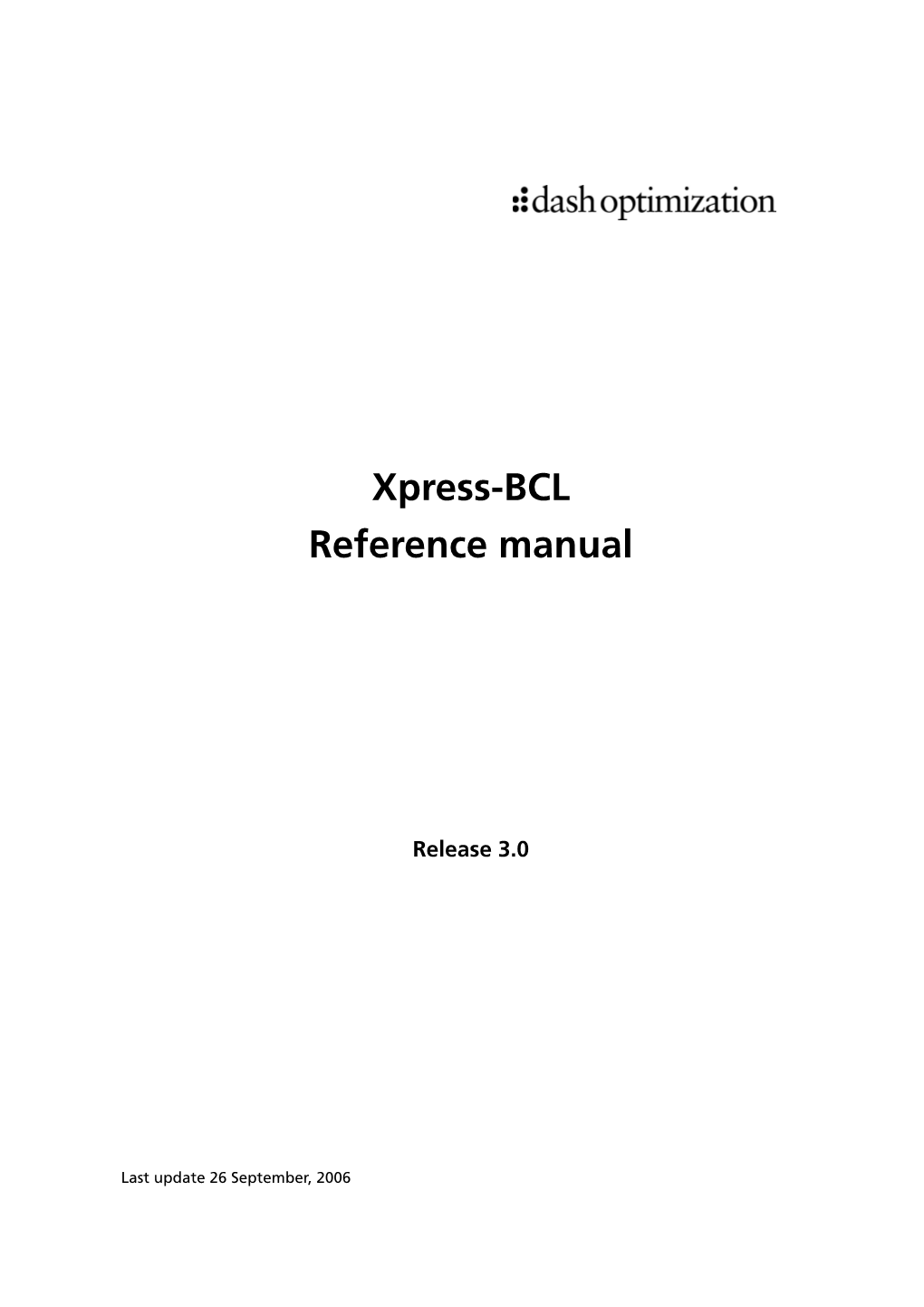 BCL Reference Manual