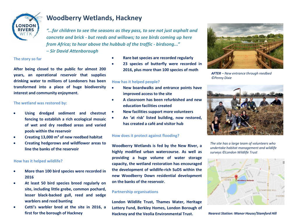Woodberry Wetlands, Hackney