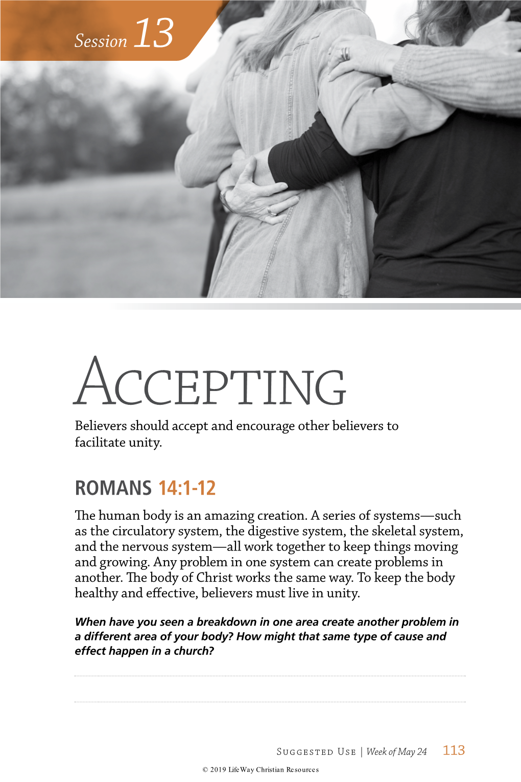 ROMANS 14:1-12 Session 13