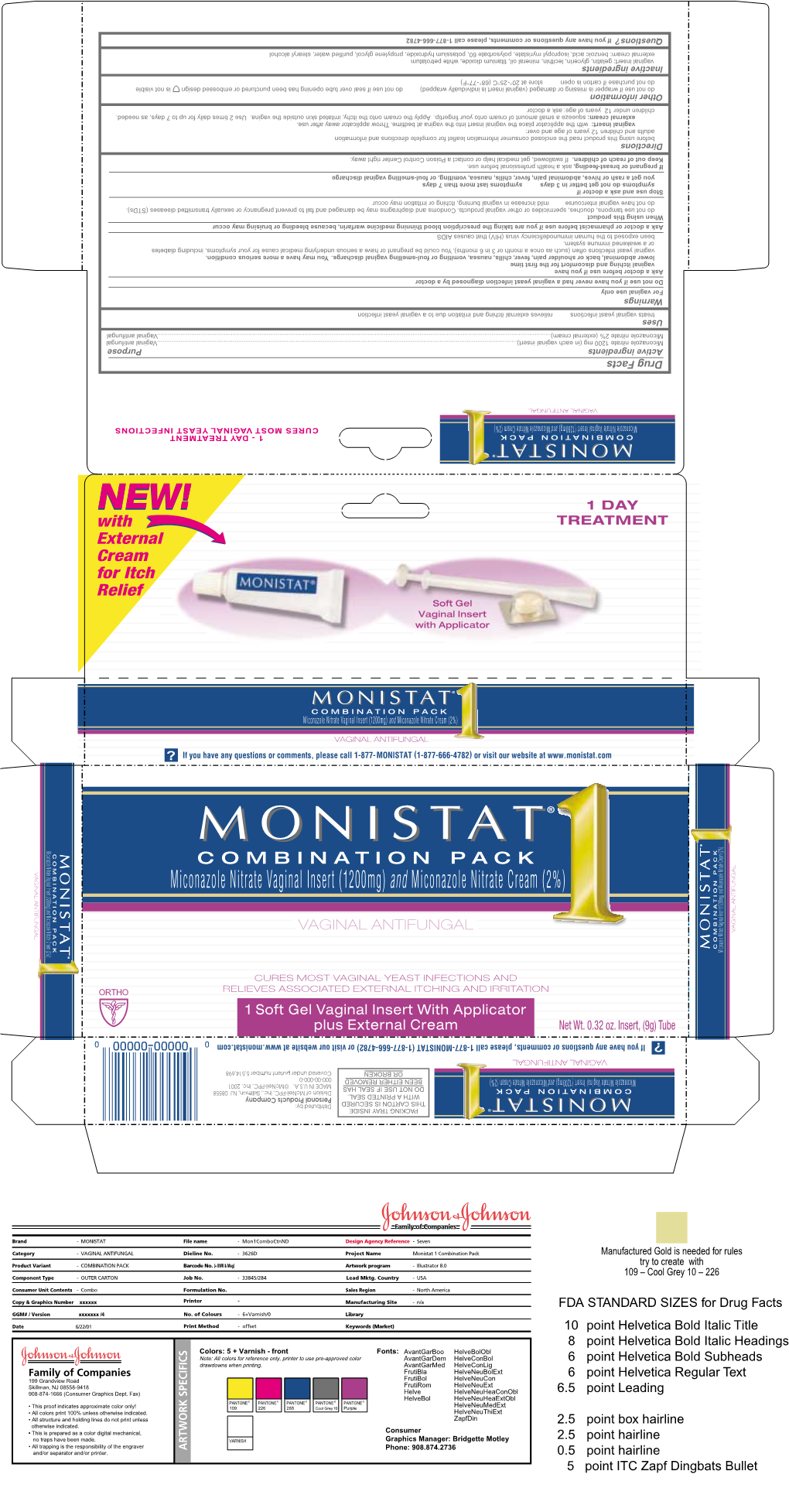 Miconazole Nitrate Vaginal Insert (1200Mg) and Miconazole Nitrate Cream (2%)