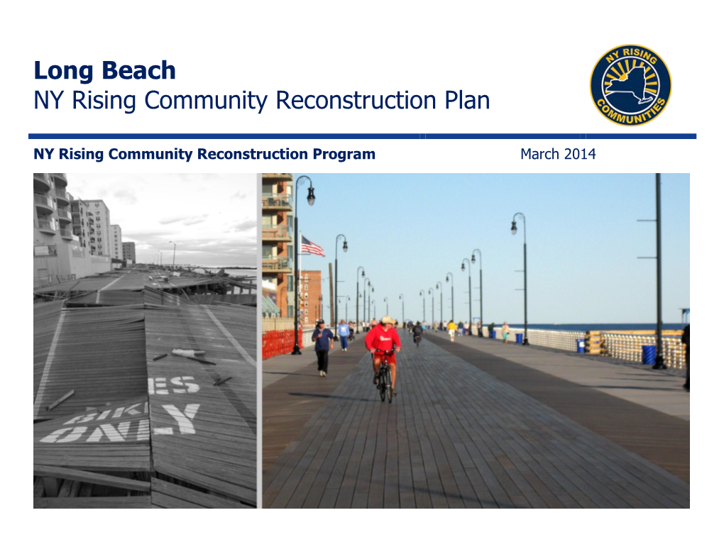 Long Beach NY Rising Community Reconstruction Plan