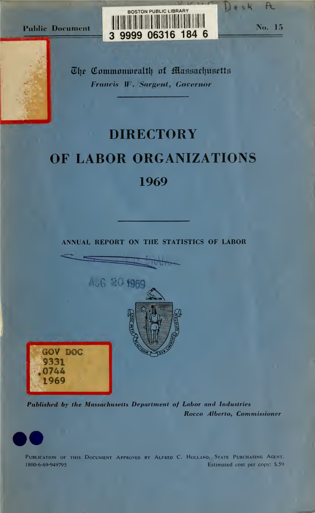 Directory of Labor Organizations in Massachusetts