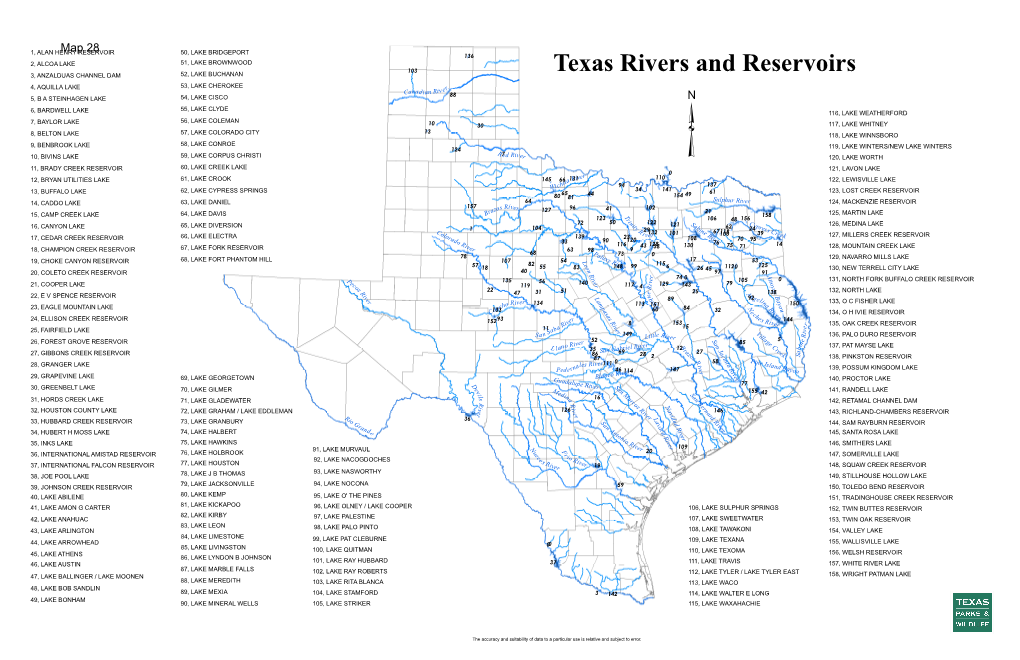 Texas Rivers and Reservoirs