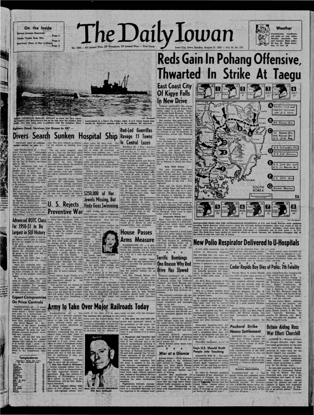 Daily Iowan (Iowa City, Iowa), 1950-08-27