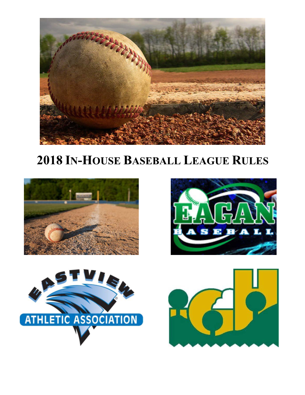 2018 In-House Baseball League Rules