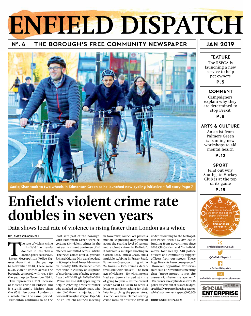 Enfield's Violent Crime Rate Doubles in Seven Years