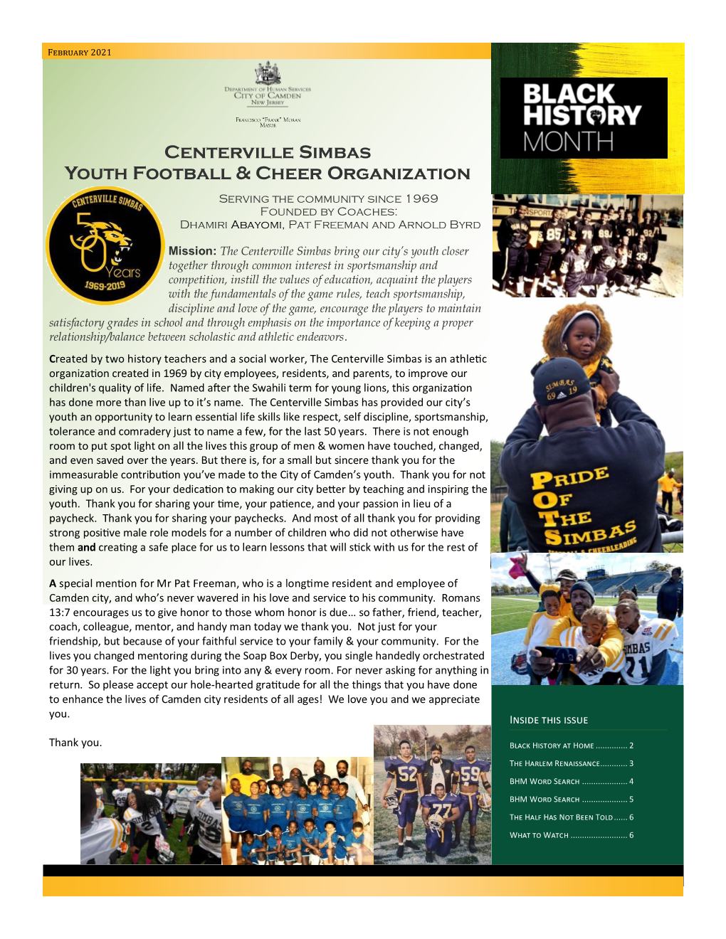 Centerville Simbas Youth Football & Cheer Organization
