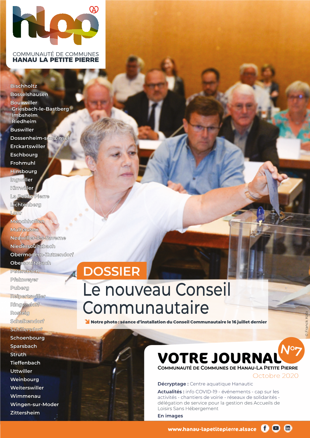 Le Nouveau Conseil Communautaire