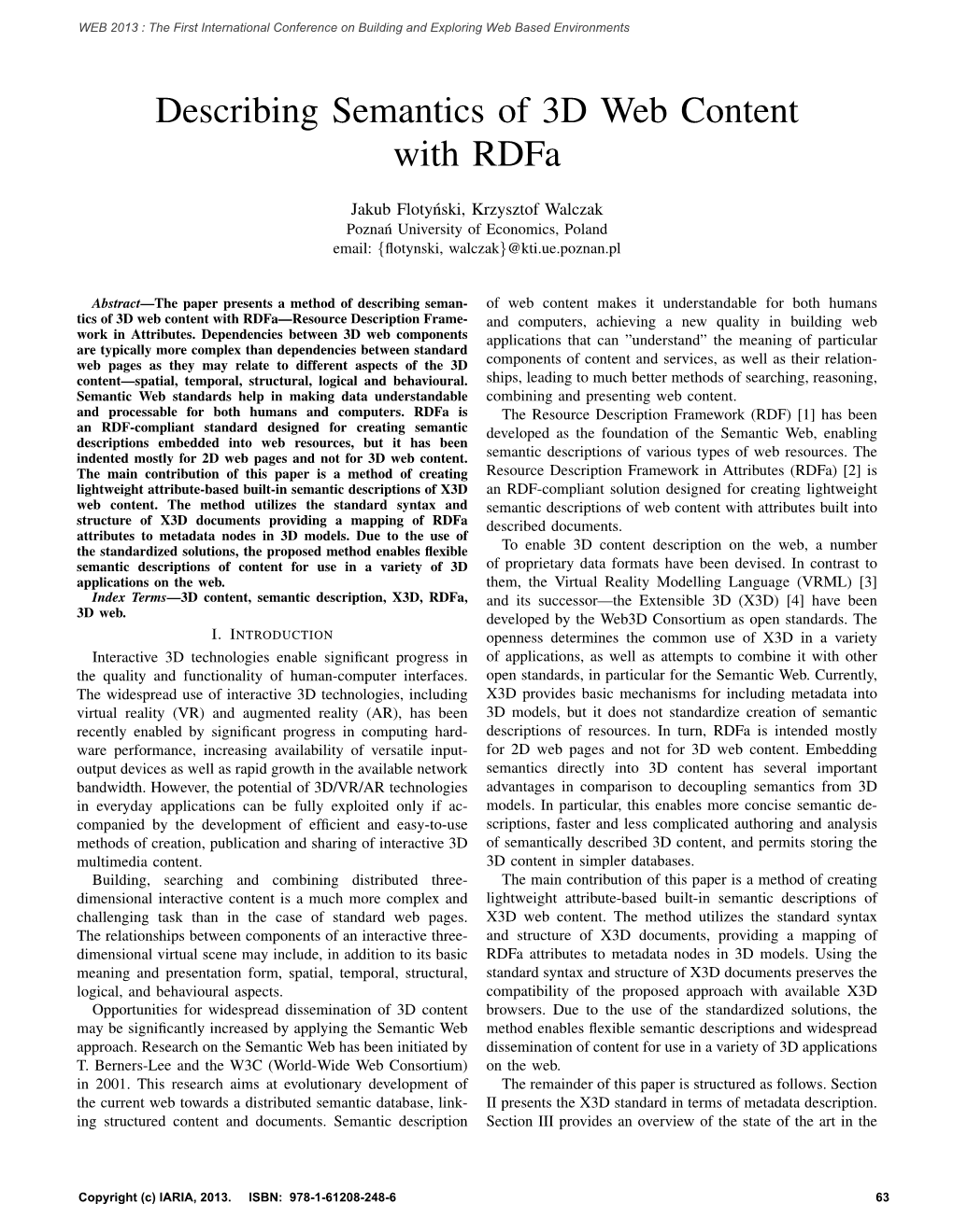 Describing Semantics of 3D Web Content with Rdfa