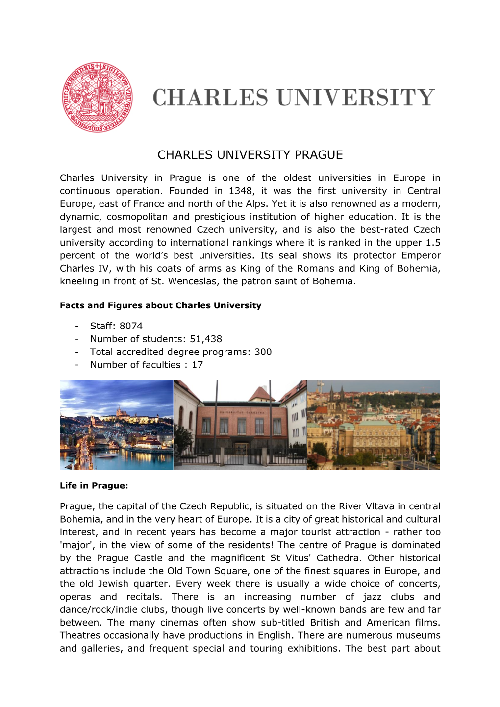Charles University Prague