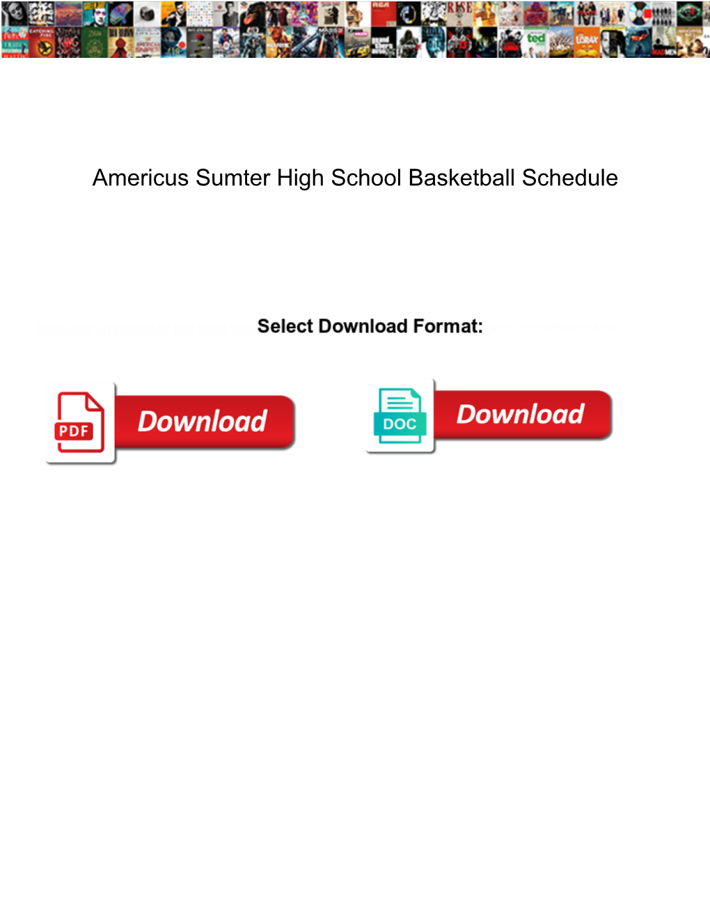 Americus Sumter High School Basketball Schedule