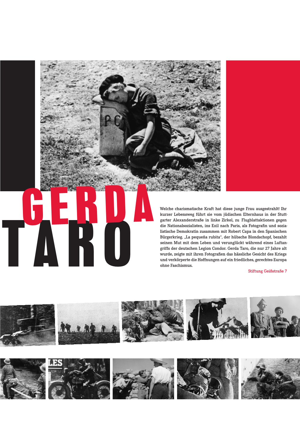 Denkblatt Gerda Taro