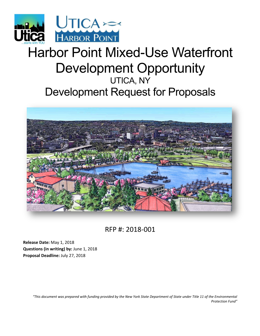 Harbor Point Mixed-Use Waterfront Development Opportunity UTICA, NY Development Request for Proposals